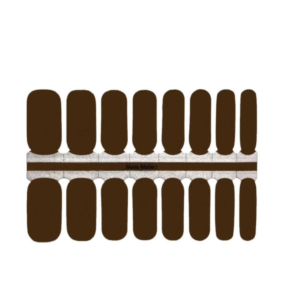 5 for $15 Nail Wraps- Dark Brown